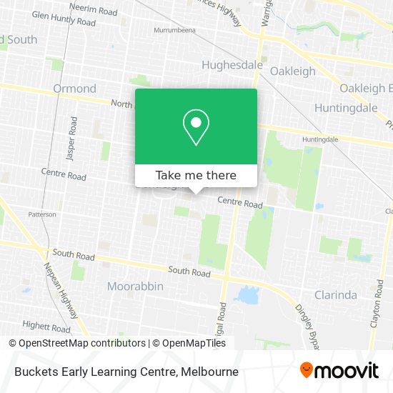 Buckets Early Learning Centre map