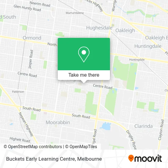Mapa Buckets Early Learning Centre