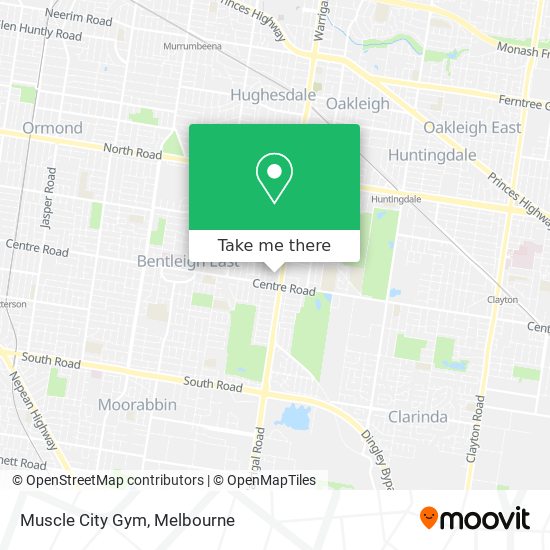 Muscle City Gym map
