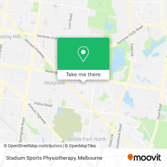 Stadium Sports Physiotherapy map