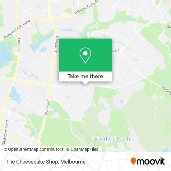 The Cheesecake Shop map