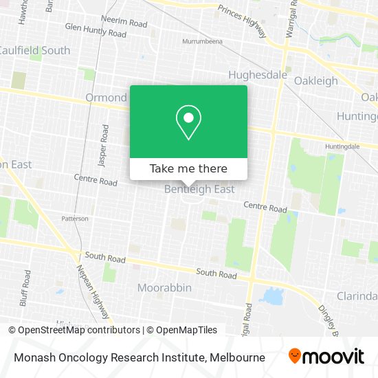 Monash Oncology Research Institute map