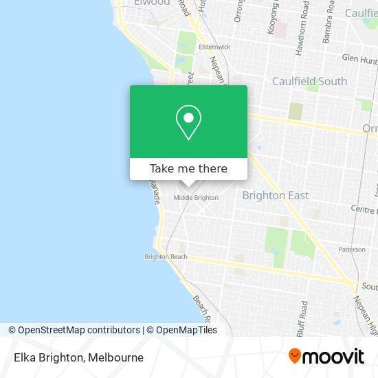 Mapa Elka Brighton