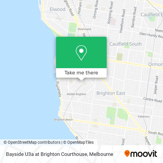 Bayside U3a at Brighton Courthouse map
