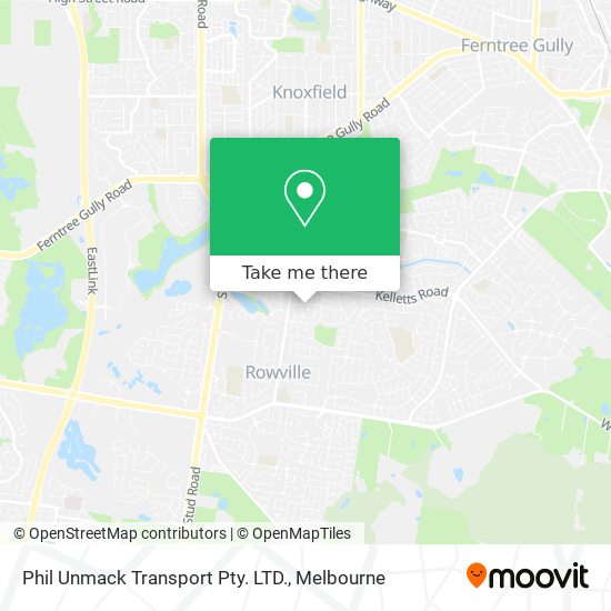 Phil Unmack Transport Pty. LTD. map