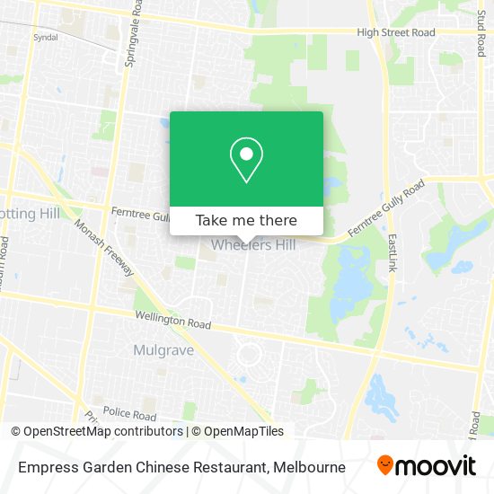 Empress Garden Chinese Restaurant map