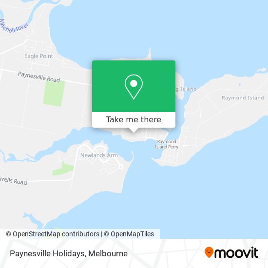 Paynesville Holidays map