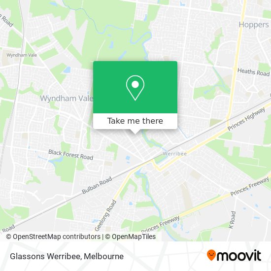Glassons Werribee map