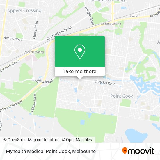 Myhealth Medical Point Cook map