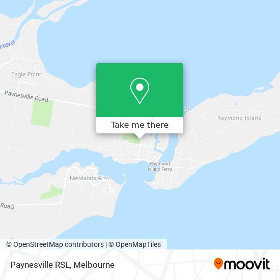 Mapa Paynesville RSL