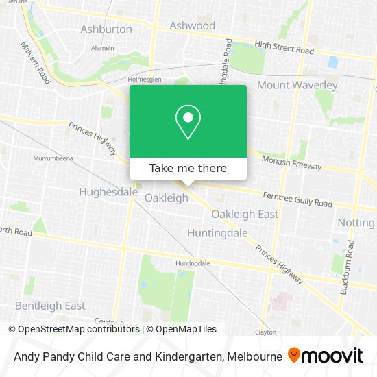 Andy Pandy Child Care and Kindergarten map