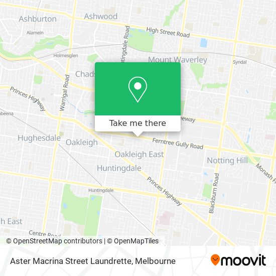 Mapa Aster Macrina Street Laundrette