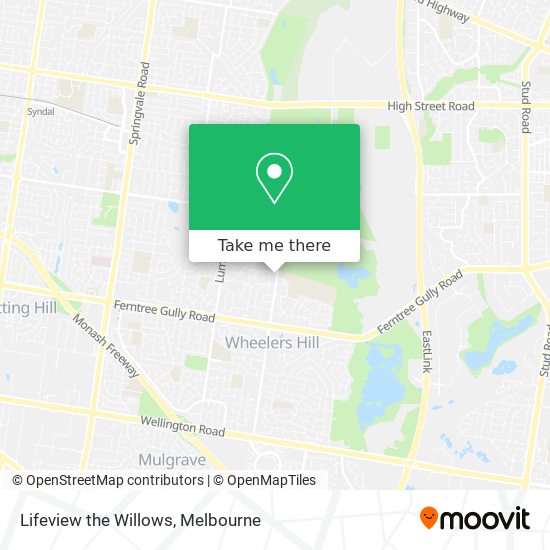 Lifeview the Willows map