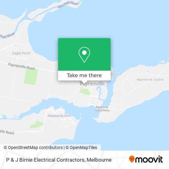 Mapa P & J Birnie Electrical Contractors