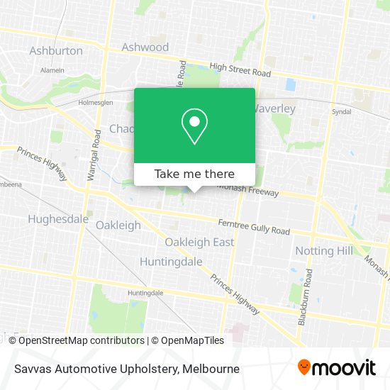 Savvas Automotive Upholstery map