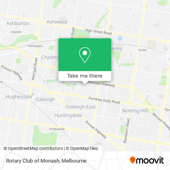 Rotary Club of Monash map