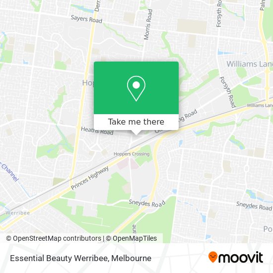 Essential Beauty Werribee map