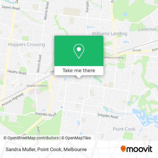 Sandra Muller, Point Cook map