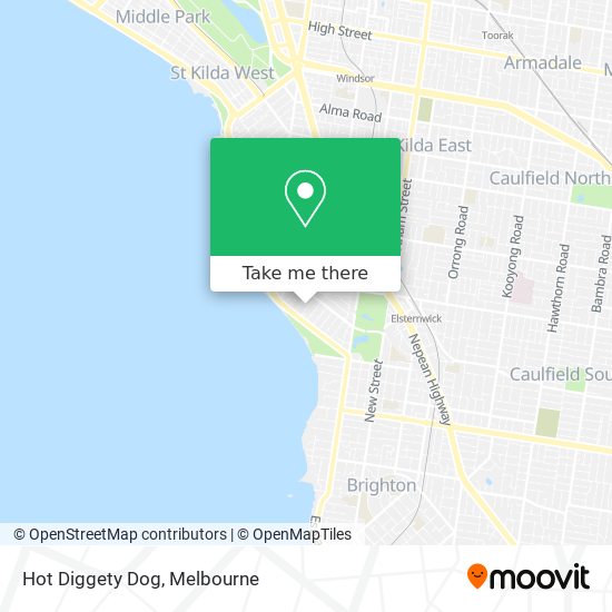 Mapa Hot Diggety Dog