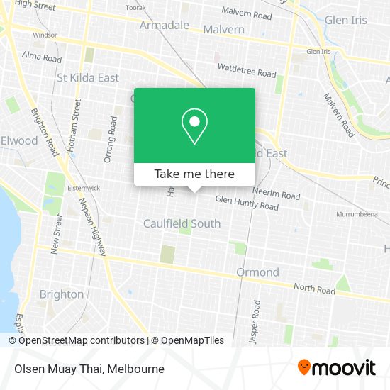 Olsen Muay Thai map