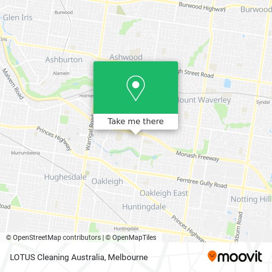 Mapa LOTUS Cleaning Australia