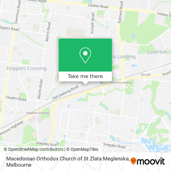 Macedonian Orthodox Church of St Zlata Meglenska map