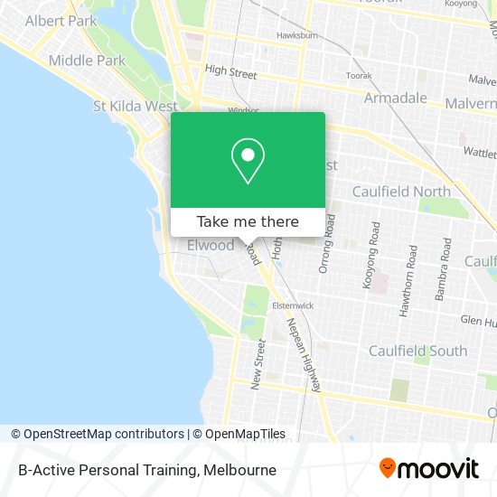 Mapa B-Active Personal Training