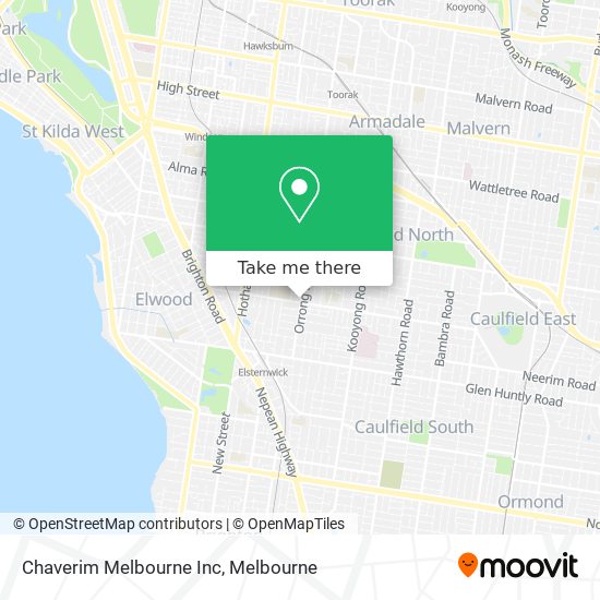 Chaverim Melbourne Inc map