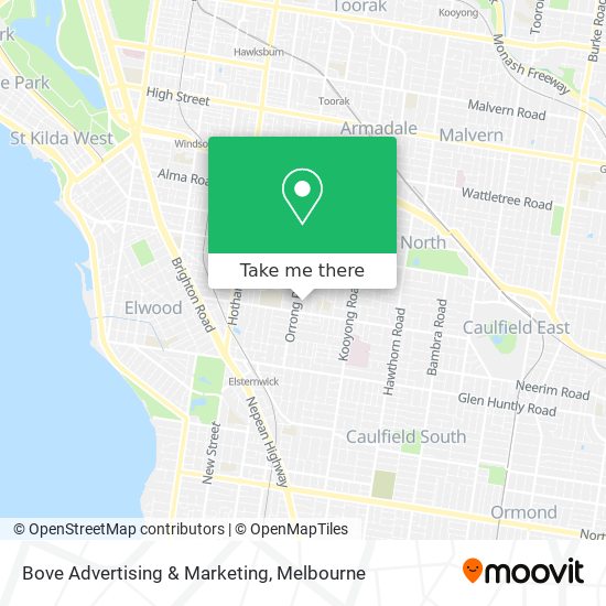 Bove Advertising & Marketing map