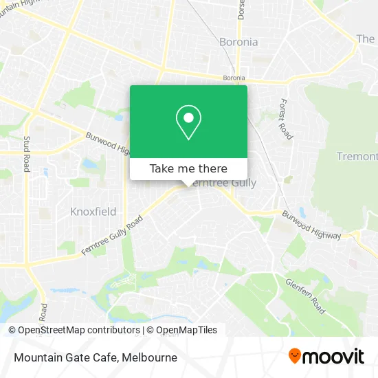 Mountain Gate Cafe map