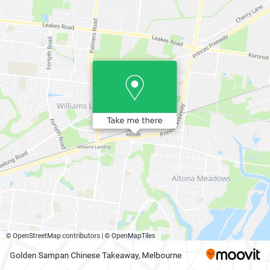Golden Sampan Chinese Takeaway map