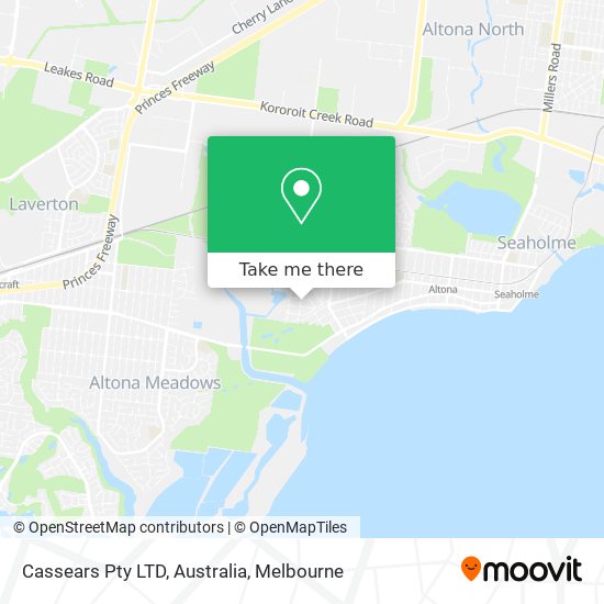 Cassears Pty LTD, Australia map