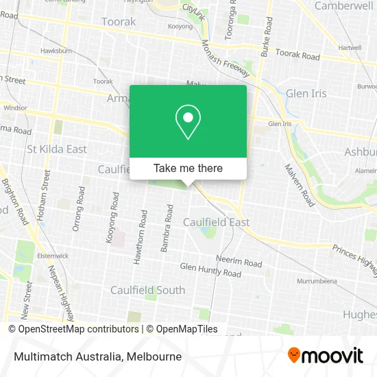 Mapa Multimatch Australia
