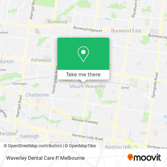 Waverley Dental Care P map