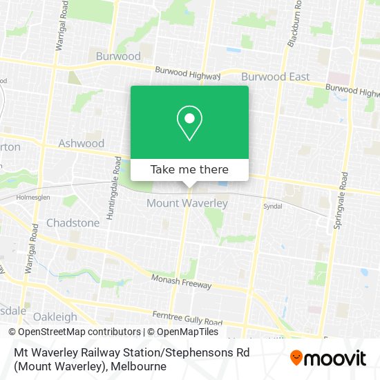 Mt Waverley Railway Station / Stephensons Rd (Mount Waverley) map