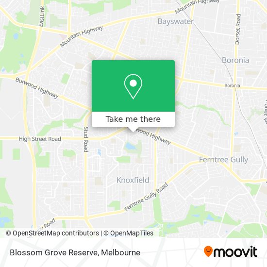 Blossom Grove Reserve map