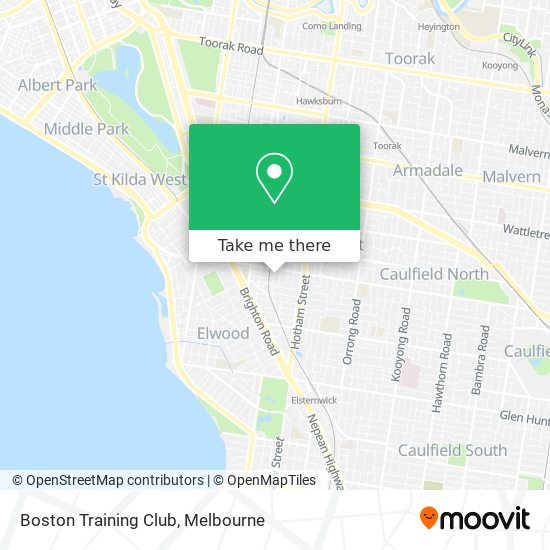 Boston Training Club map