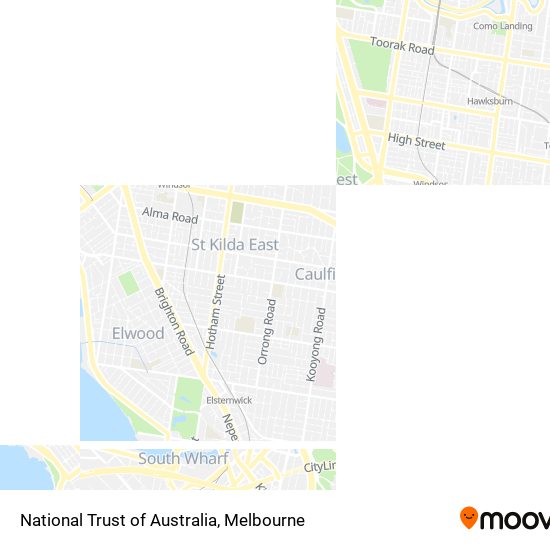 National Trust of Australia map