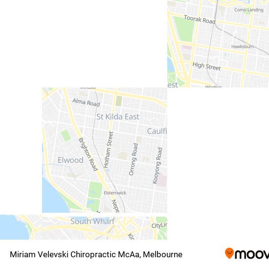 Miriam Velevski Chiropractic McAa map