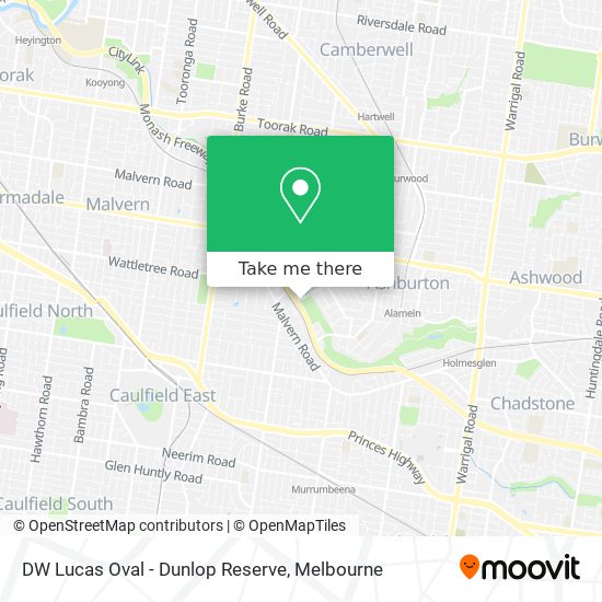 Mapa DW Lucas Oval - Dunlop Reserve