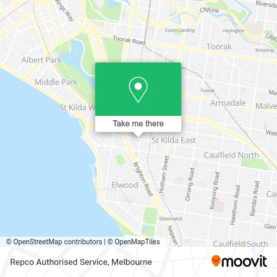 Mapa Repco Authorised Service