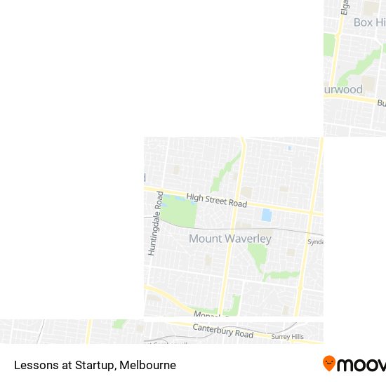 Lessons at Startup map