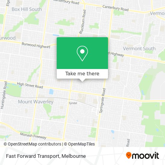 Fast Forward Transport map