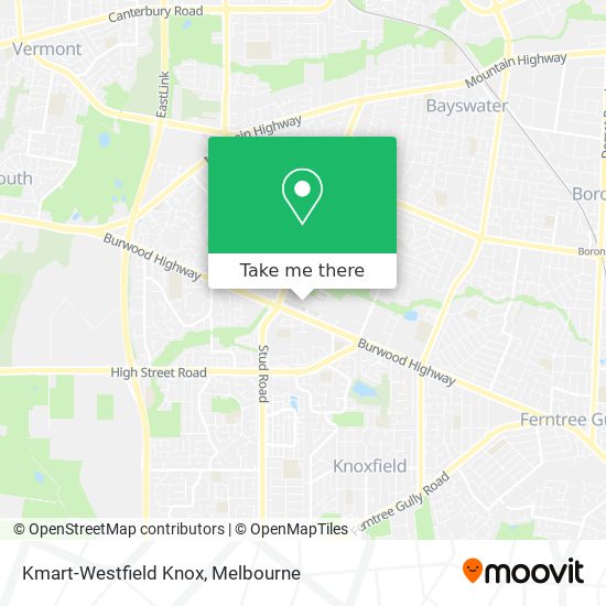 Mapa Kmart-Westfield Knox