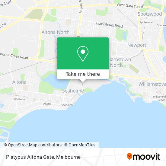 Platypus Altona Gate map
