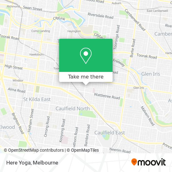 Here Yoga map