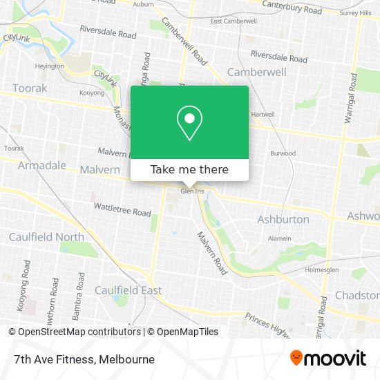 7th Ave Fitness map