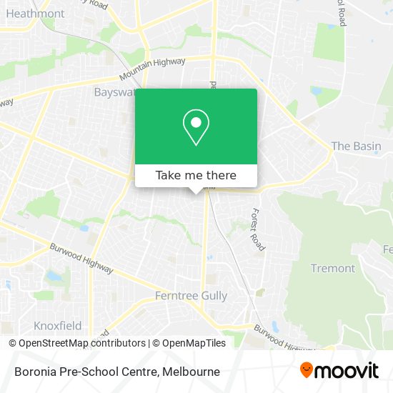 Boronia Pre-School Centre map