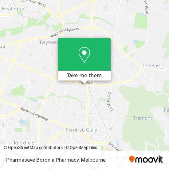 Pharmasave Boronia Pharmacy map