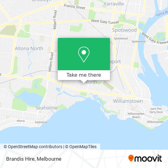 Mapa Brandis Hire